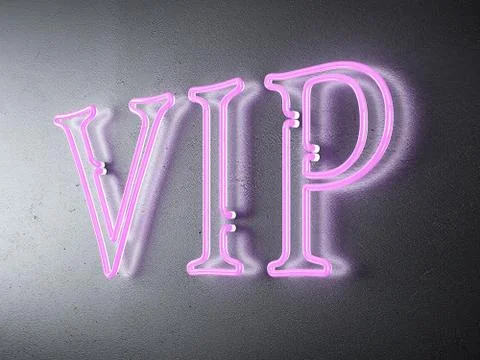Neon VIP sign Illustrazione stock