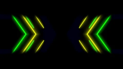 Neon visual led lights animation abstract background Stock Footage 262590907