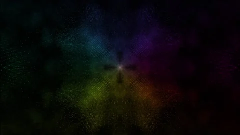 Neon visual led lights animation abstract background Stock Footage 262591883