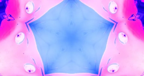 Neon vivid kaleidoscope pattern background Stock Footage 91492879