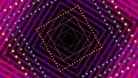 Neon VJ Loop Background. Full HD Stock Footage 71696737