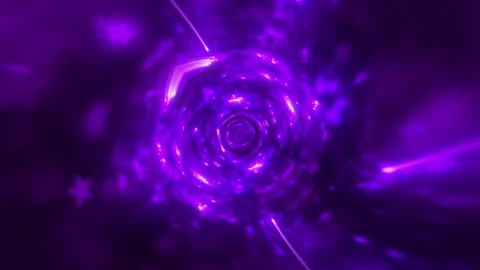 Neon Vortex Tunnel Loop Stock Footage 329979693