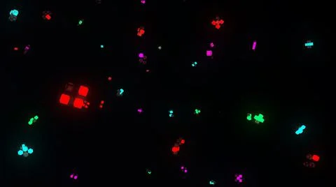 Neon Voxel Illustrazione stock