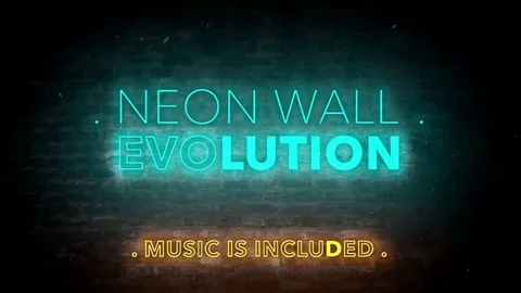 Neon Wall Evolution - After Effects Template Stock After Effects