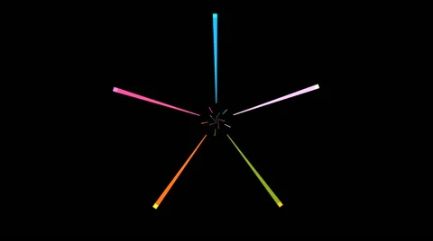 Neon Warp Light Effect Stock Footage 64654757