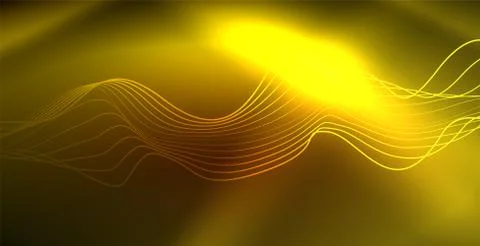 Neon wave background Stockillustratie