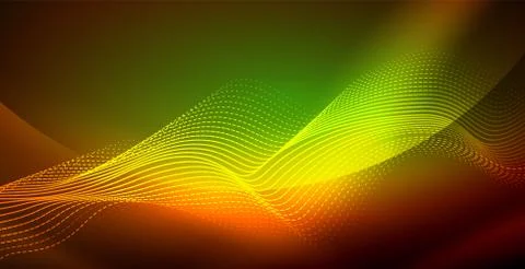 Neon wave background イラスト素材
