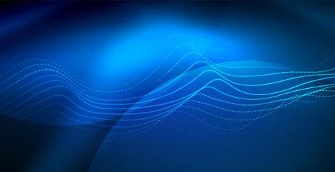 Neon wave background Stockillustratie
