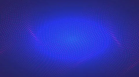 Neon wave dotted background Ilustración de archivo