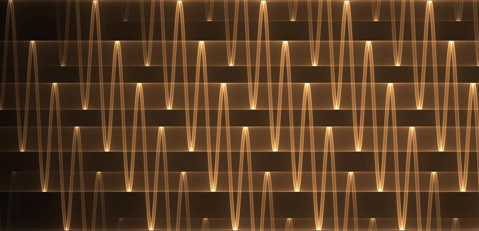 Neon wave graph. Abstract technology background Stock Illustration