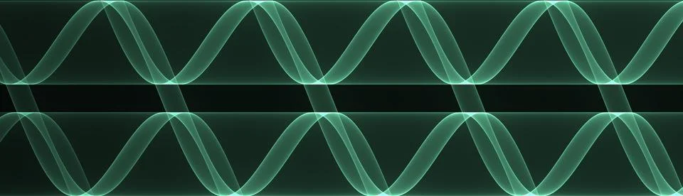Neon wave graph. Abstract technology background Stock-Illustration