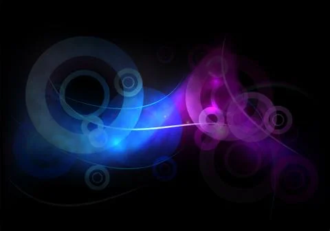 Neon wave Illustrazione stock