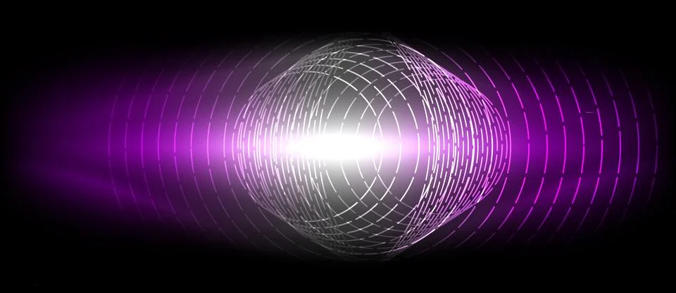 Neon wave lines with blend effect. Vector Illustration For Wallpaper, Banner 스톡 일러스트