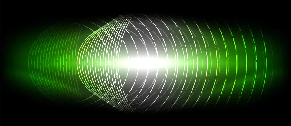 Neon wave lines with blend effect. Vector Illustration For Wallpaper, Banner Stockillustratie