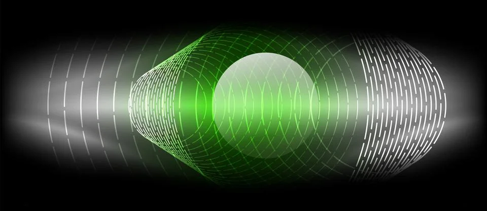 Neon wave lines with blend effect. Vector Illustration For Wallpaper, Banner 스톡 일러스트