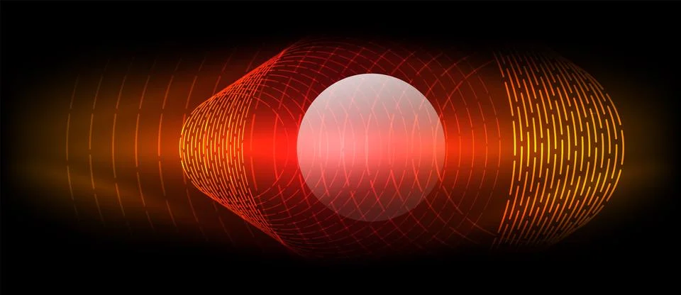 Neon wave lines with blend effect. Vector Illustration For Wallpaper, Banner 스톡 일러스트