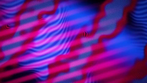 Neon wave pattern rippling seamless loop motion background Stock Footage 343799471