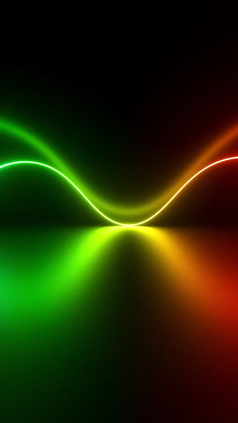 Neon Wave Vertical Abstract Loop Background Variation. 3D rendering Video stock 328215680