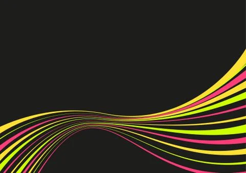 Neon waves background Stock Illustration