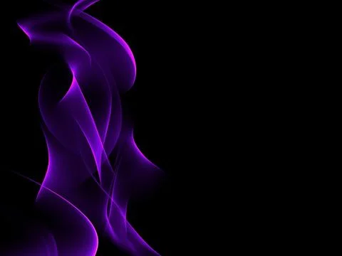 Neon waves on black, border design element イラスト素材