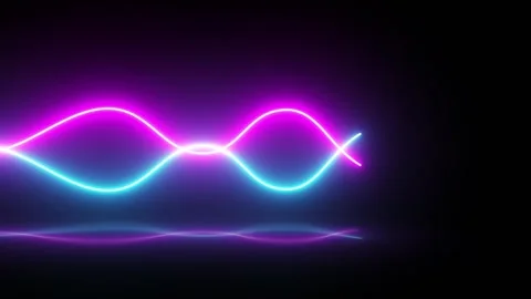 Neon waves Stock Footage 276223199