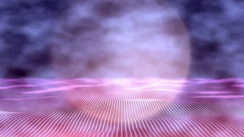 Neon Waves Pink Stock Footage 76904877