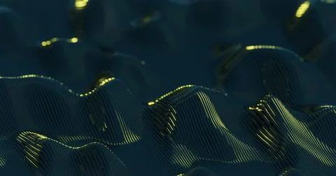 Neon Waves: A Symphony of Light and Motion Stock Illustration