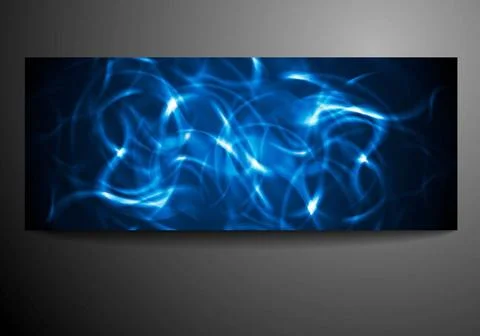 Neon waves vector background Abstract neon blurred vector waves background... Stock Photos