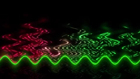 Neon Wavy Abstract Stock Footage 289133544