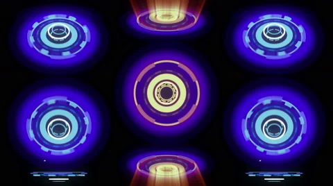 Neon Wheels background 4K Vídeo Stock 40341183