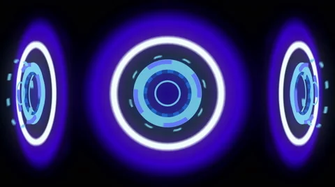 Neon wheels, VJ Background 4K 스톡 동영상 40341028