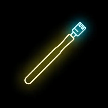 Neon wire stripper glowing graphic line tool Stock Illustration