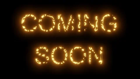 Neon words Coming Soon Stock Footage 152459899