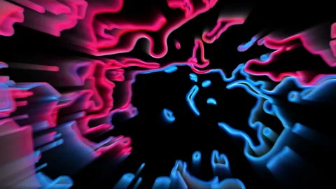 Neon World Map Digital Glow Abstract Background Stock Footage 330207352