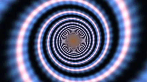 Neon Wormhole Tunnel Background Seamless Loop Stock Footage 342403150