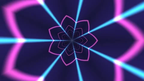 Neon wormhole vortex background creates endless motion and Video stock 342504289