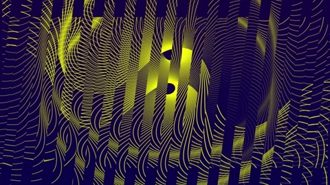 Neon yellow abstract background, technology line futuristic graphic design flat Stock Footage 296288087