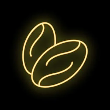 Neon yellow dates fruit glowing icon illustration Stock Illustration
