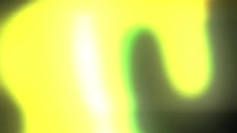 Neon yellow green liquid blur shapes on dark background, abstract seamless loop Stock Footage 341376643