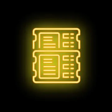 Neon yellow ram memory modules glowing on black background Illustrazione stock