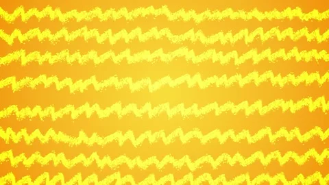 Neon yellow zigzag lines bright orange stop motion animation Stock Footage 322143306