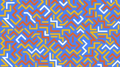 Neon zigzag line background Stock Illustration