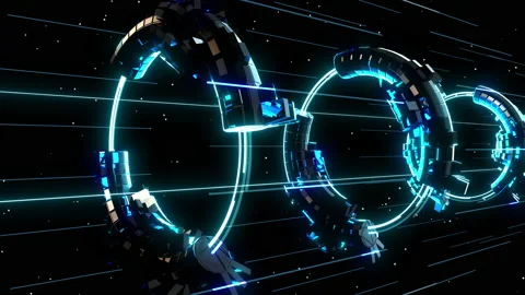 Neono Tunnels Stock Footage 204722930