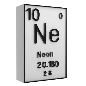 Neon,Phosphorus on the periodic table of the elements on white blackground,.. イラスト素材
