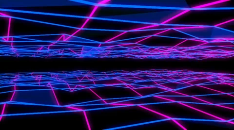 NeonPlex VJ Loop (7) Stock Footage 32961587