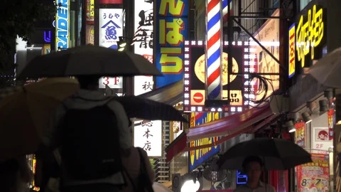 Neons of Akihabara Stock Footage 96113305