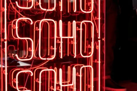 Neonsohosign-2 Stock Photos