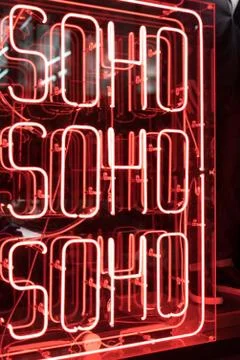 Neonsohosign-3 Stock Photos