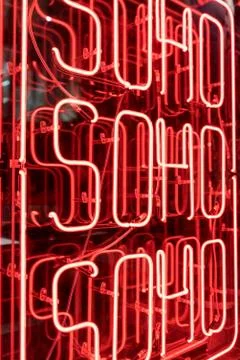 Neonsohosign-5 Stock Photos