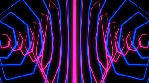 NeonTrails VJ Loop (7) Video stock 33742726